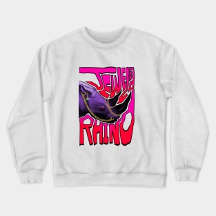 Jeweled Rhino Logo Crewneck Sweatshirt